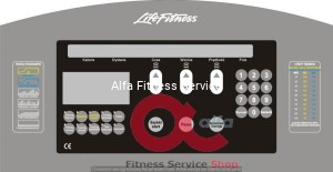 Naklejka na komputer bieżni Life Fitness 95 Ti (wersja polska)