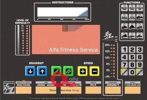 Membrana dotykowa bieżni Technogym Runrace